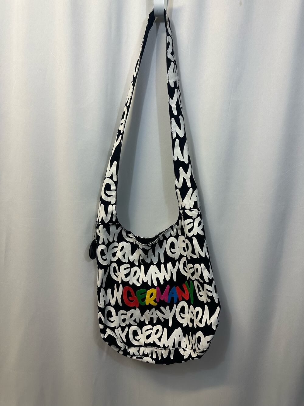 Robin Ruth GERMANY Crossbody Tote Bag Black White Large